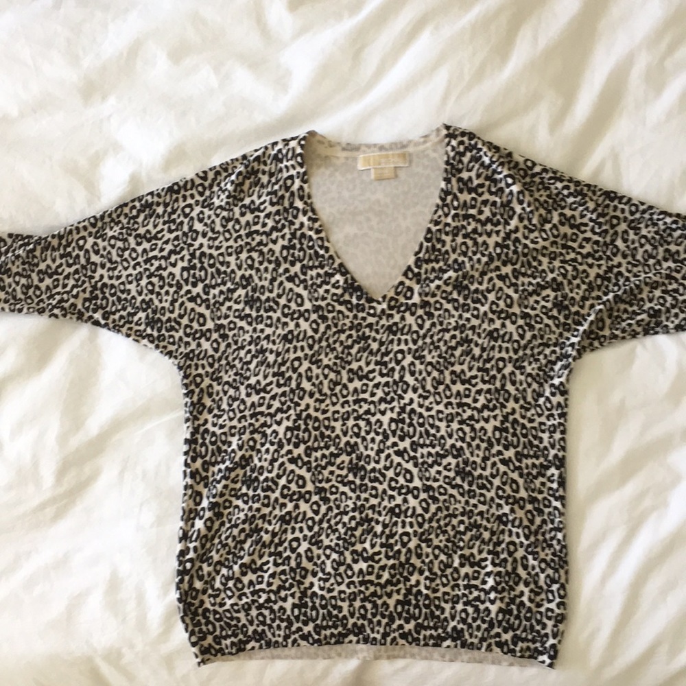 MICHAEL Michael Kors Print Pattern Silk Top
